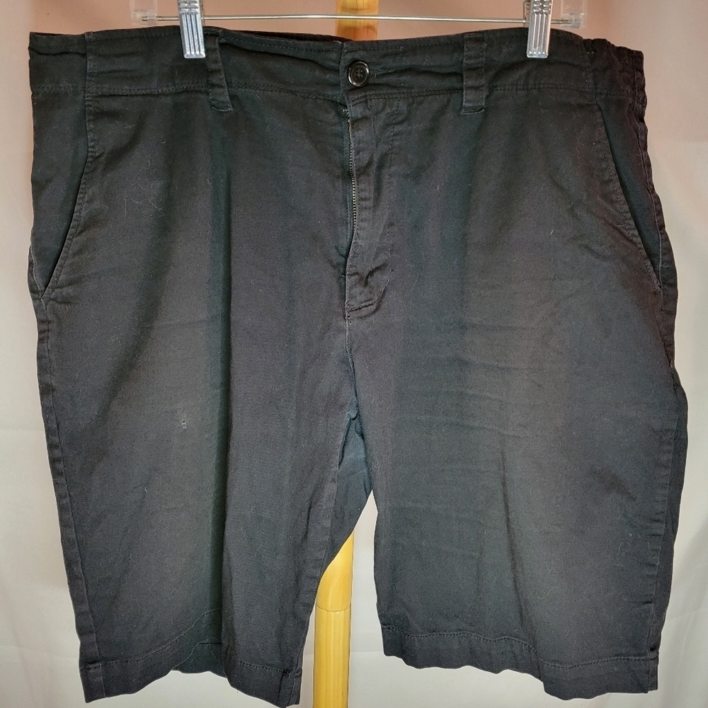 Men's Black Jean Shorts Pockets Size 40